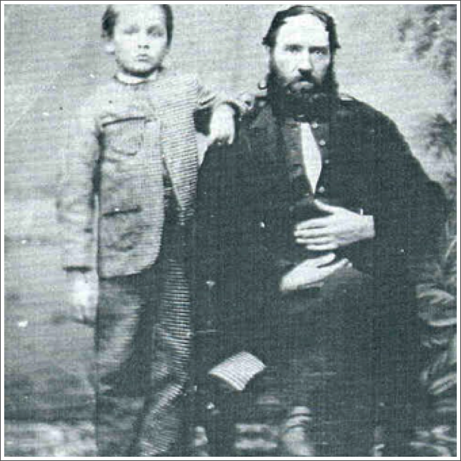 Gr-Gr-Grandfather John Udell, son of Margaret Brown and John Udell the hunter, and his grandson Lambert Lunau